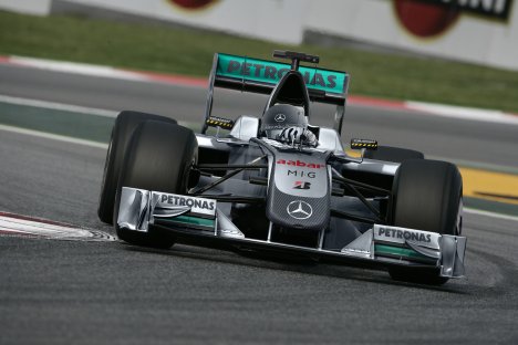 Sådan skal Mercedes racer se ud - nu med blå/grøn hovedsponsor